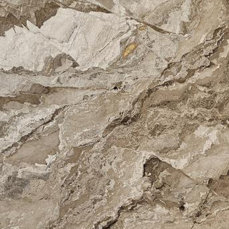 Camouflage Terri natursten flise — varm beige og brun baggrund med dramatiske hvide ekspressive årer